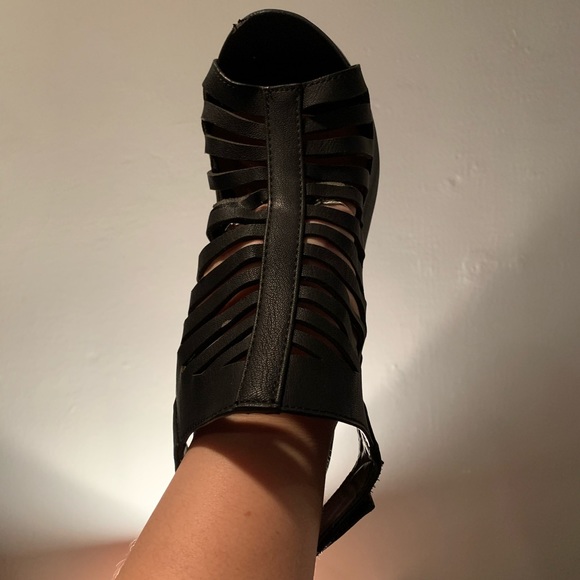 Black Strap Heels - Picture 3 of 3